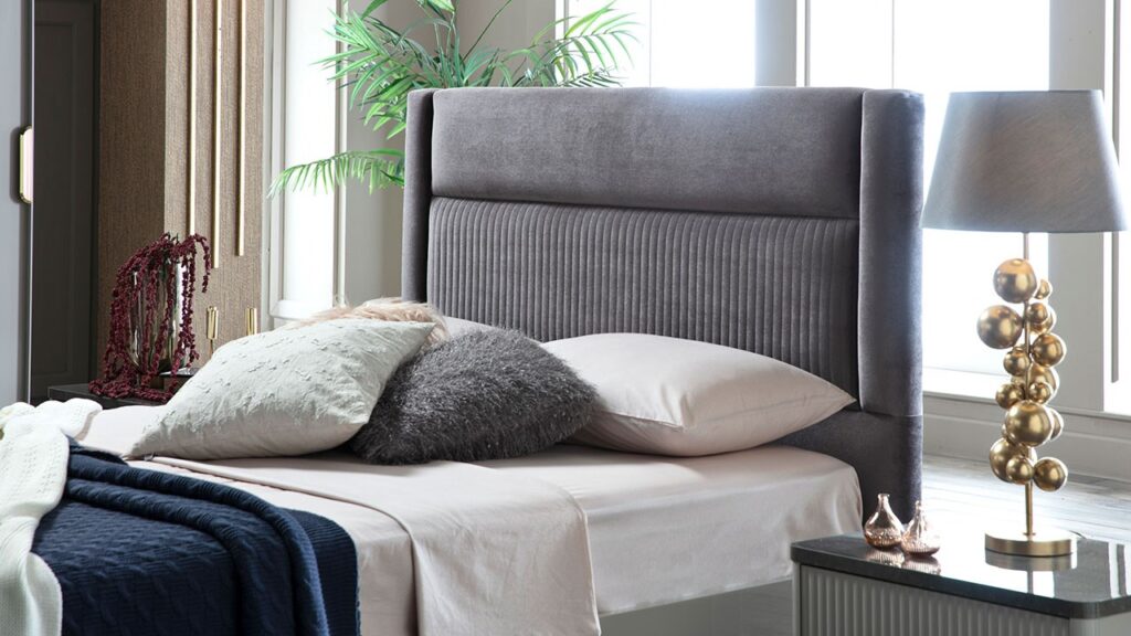 Κρεβάτι Υπέρδιπλο Serra Deren Grey