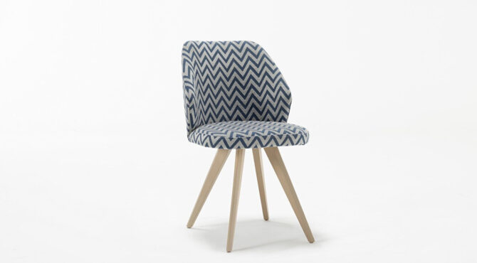 Καρέκλα Retro 6254 Gray-Blue Pattern